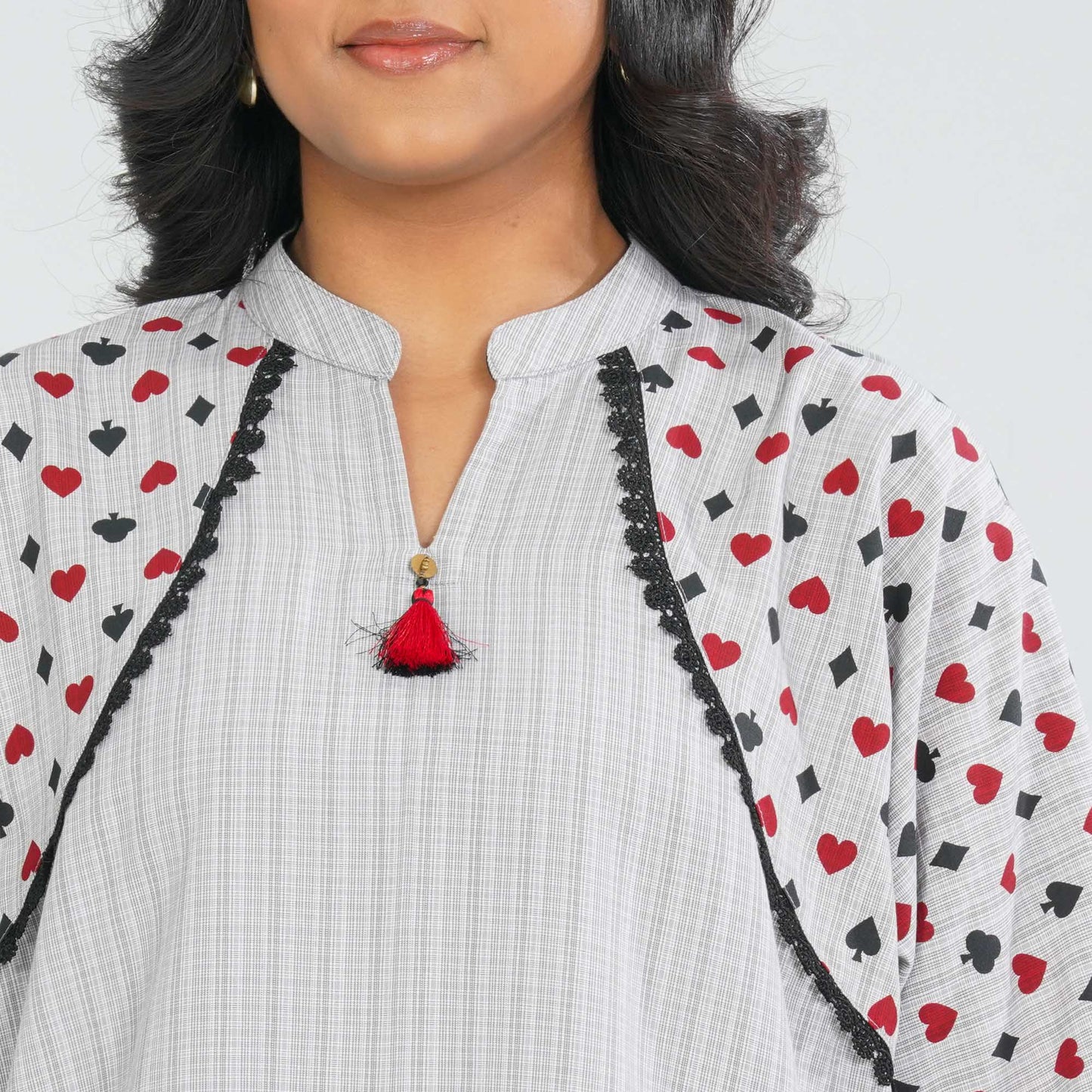 Women's Ash Cotton Viscose Two Piece  Set