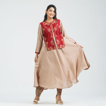Women’s Embroidered Fusion Two Piece