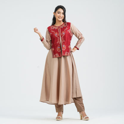 Women’s Embroidered Fusion Two Piece