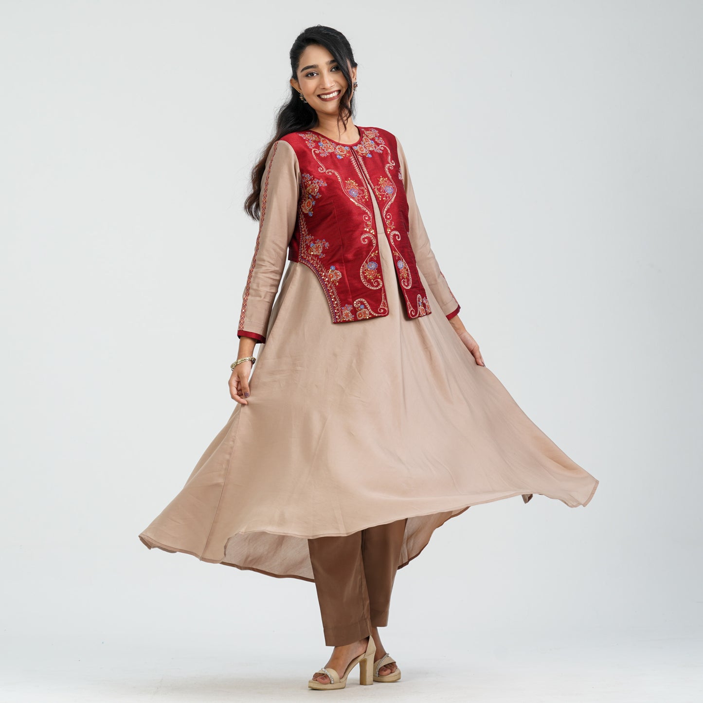 Women’s Embroidered Fusion Two Piece