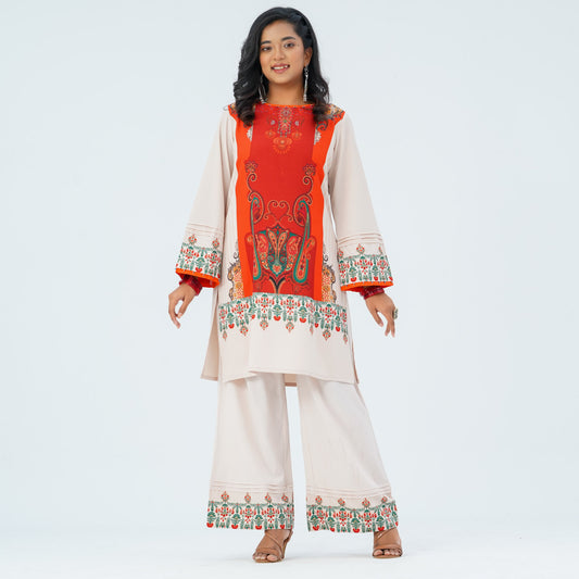 Womens Blended Silk Two Piece Set