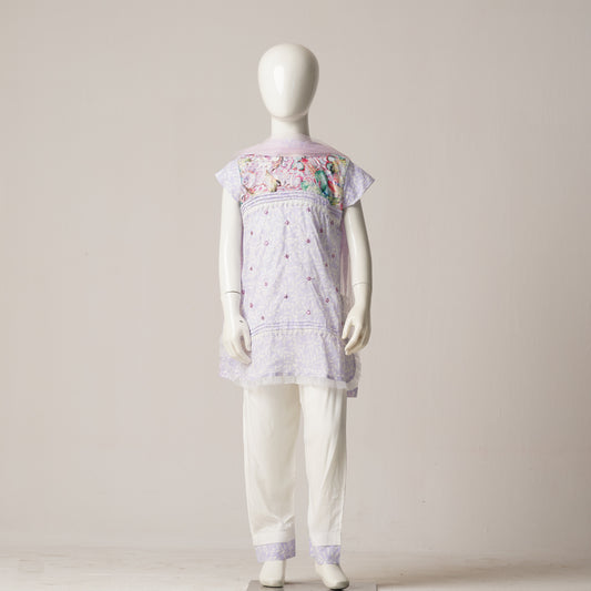 Girls 3Pcs-Violet Color