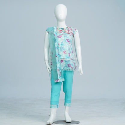 Girl's Paste Color Three Piece Set