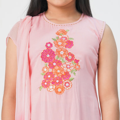 Girls Pink Three Piece Set