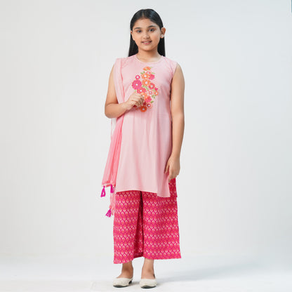 Girls Pink Three Piece Set