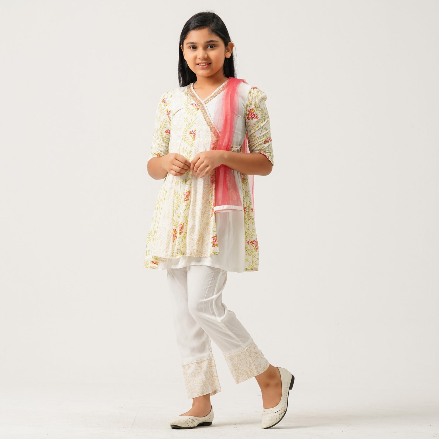 Girls Multi Color Three Piece Set