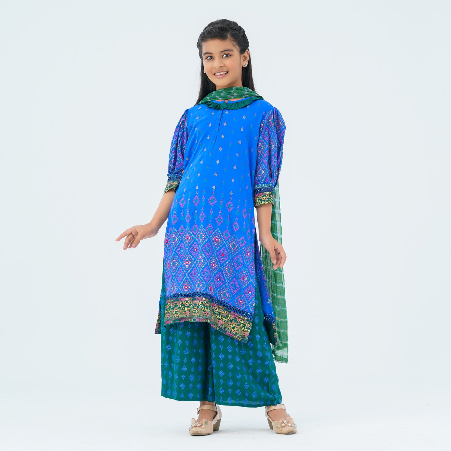 Girl’s Blue Three Piece Set
