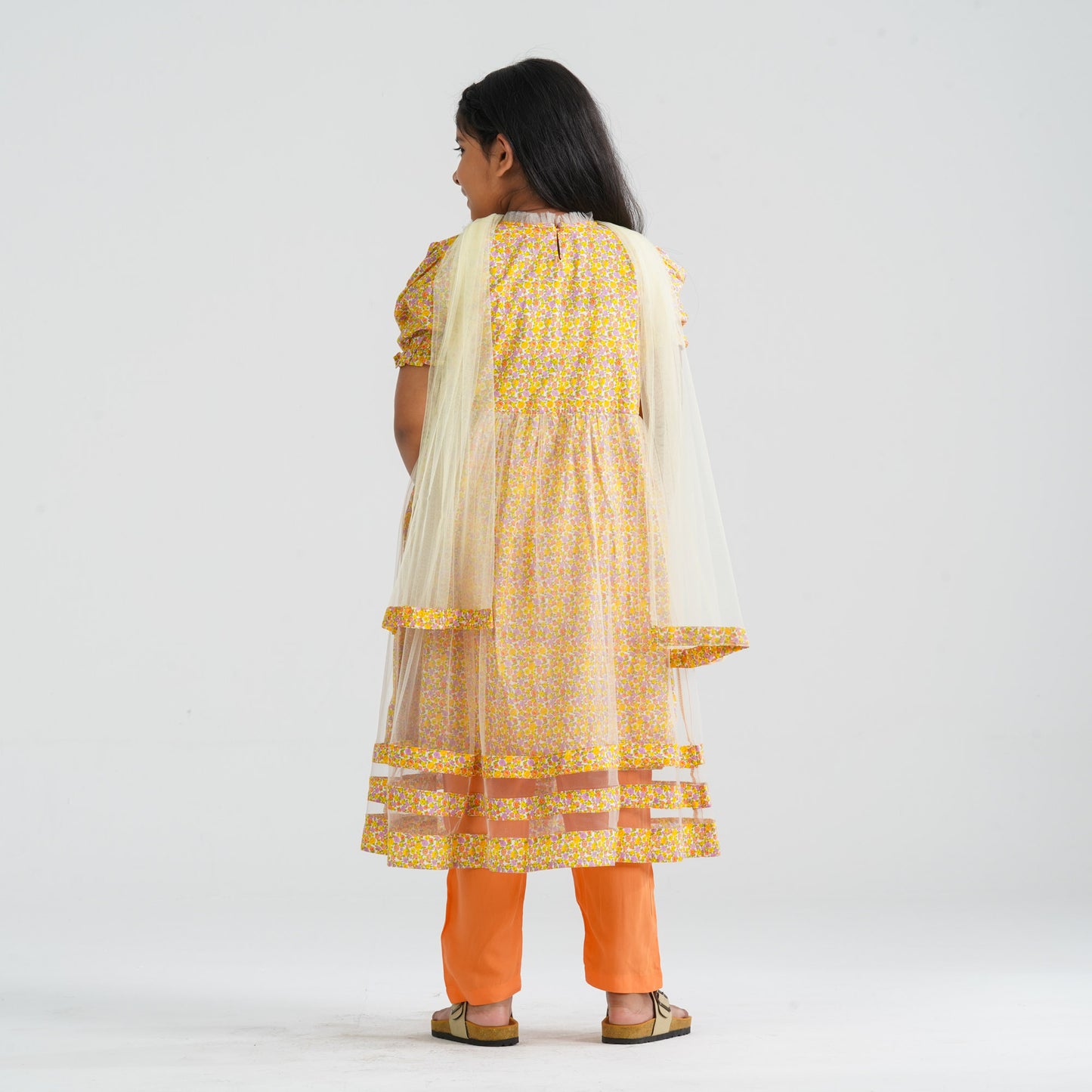 Girl’s Cotton Net Three Piece Set