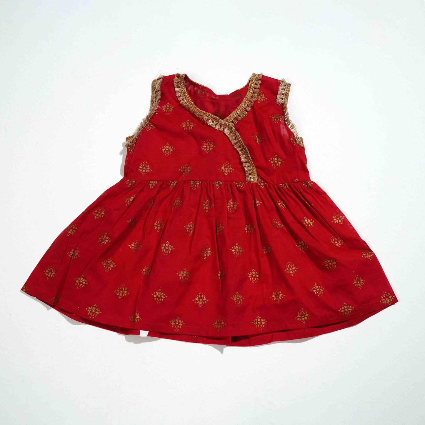 New Born Girls 3Pcs- Red