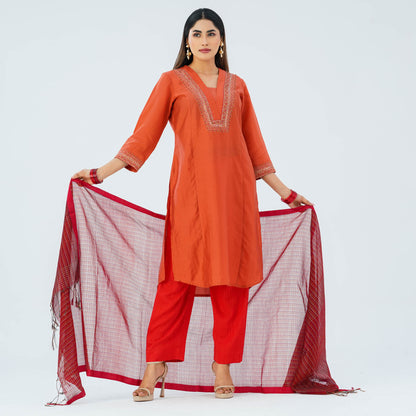 Women’s Embroidered Three Piece Set