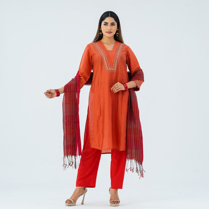 Women’s Embroidered Three Piece Set