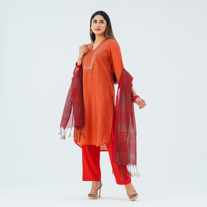 Women’s Embroidered Three Piece Set