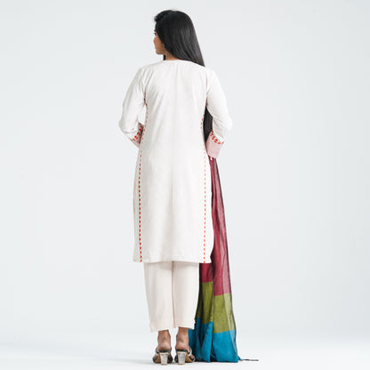 Women's Blended Silk Three Piece Set