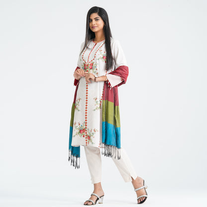 Women's Blended Silk Three Piece Set