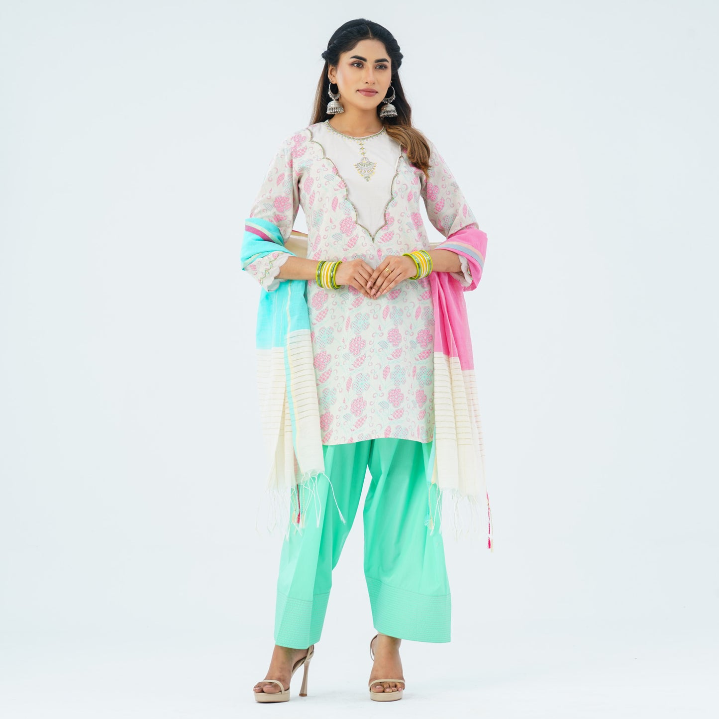 Women's Cotton Three Piece Set