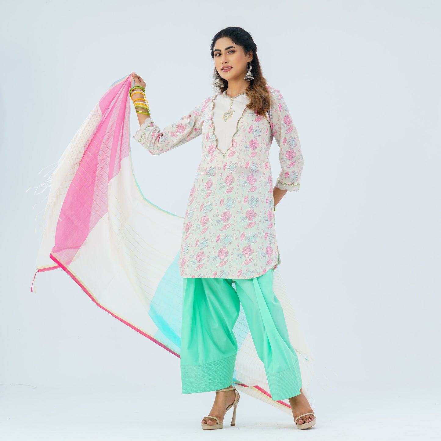 Women's Cotton Three Piece Set