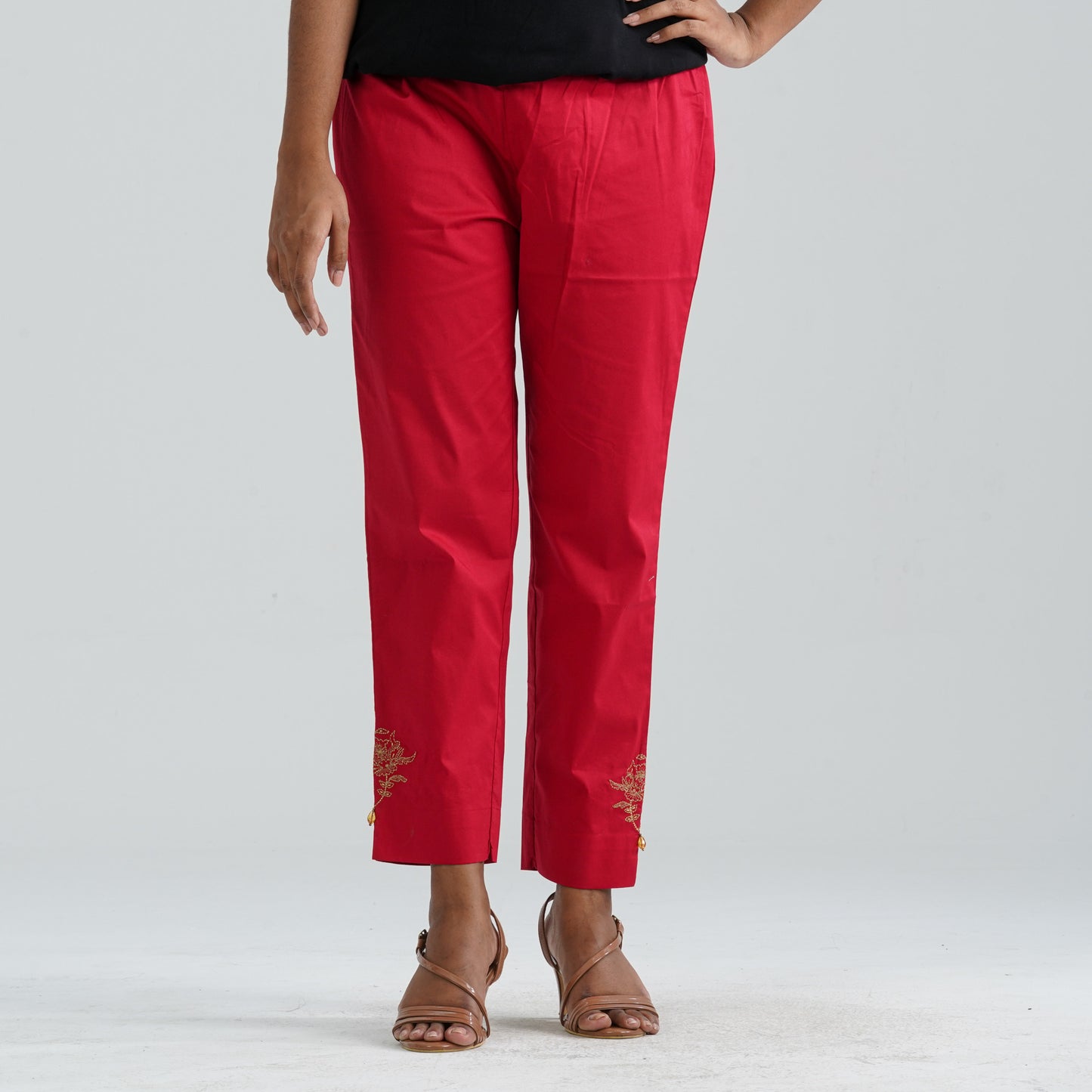 Women Red Cotton Bottom
