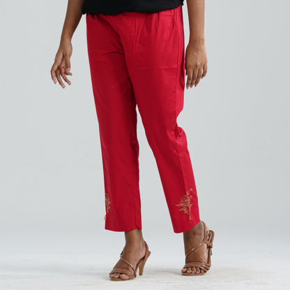 Women Red Cotton Bottom