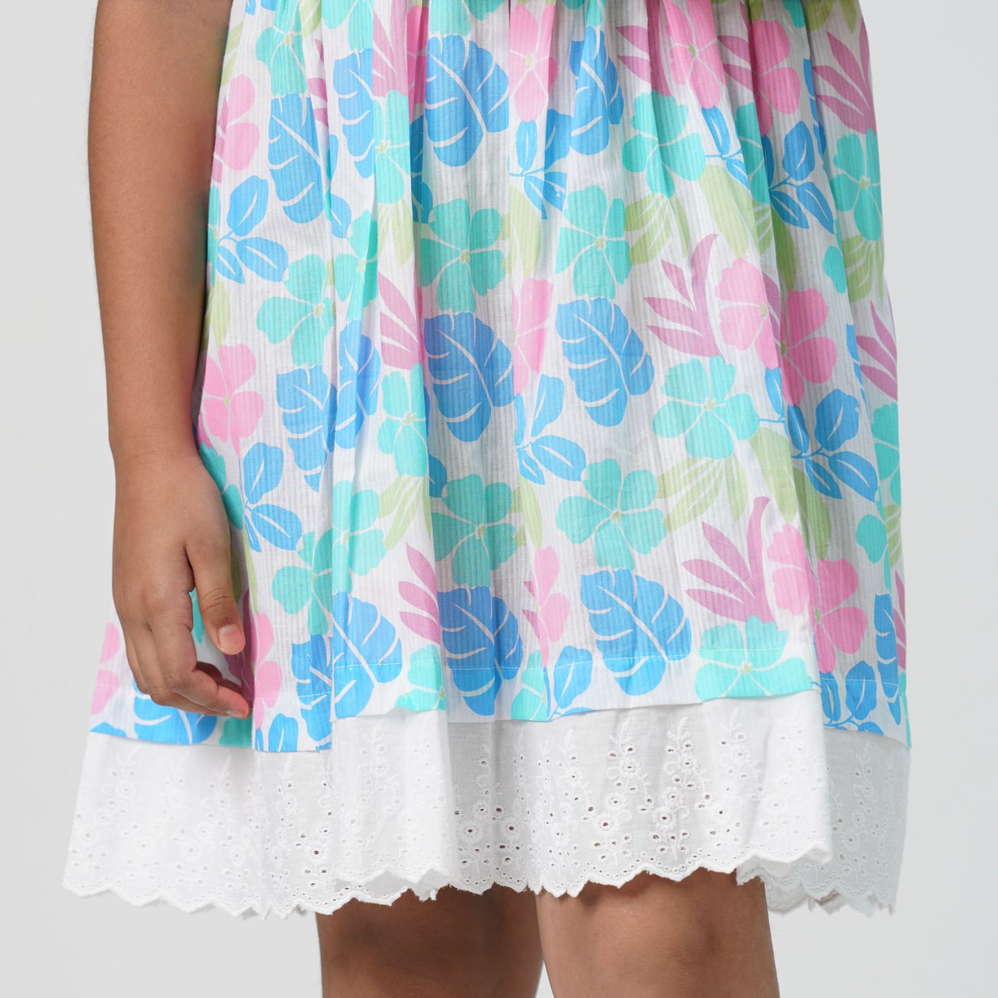 Girls Neon Blue Frock