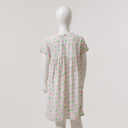 Girls Pastel White Frock