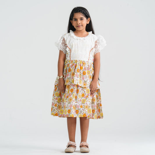 Girl’s Yellow Cotton Frock