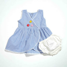 Load image into Gallery viewer, NEW BORN GIRLS FROCK - BLUE
