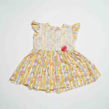 Load image into Gallery viewer, NEW BORN GIRLS FROCK - YELLOW
