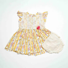 Load image into Gallery viewer, NEW BORN GIRLS FROCK - YELLOW
