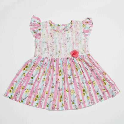 New Born Girls Frock - Pink
