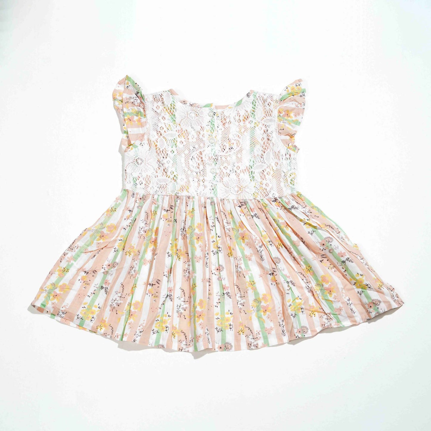 New Born Girls Frock-Light Pink