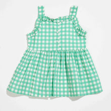 Load image into Gallery viewer, NEW BORN GIRLS FROCK - GREEN PRINT
