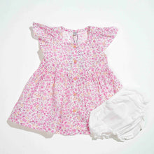 Load image into Gallery viewer, NEW BORN GIRLS FROCK - PINK AOP
