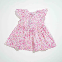 Load image into Gallery viewer, NEW BORN GIRLS FROCK - PINK AOP
