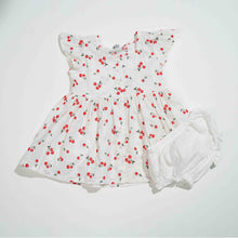 Load image into Gallery viewer, NEW BORN GIRLS FROCK - RED AOP
