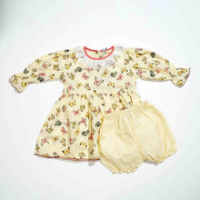 Load image into Gallery viewer, New Born Girls Frock Yellow
