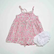 Load image into Gallery viewer, NEW BORN GIRLS FROCK - PINK FLORAL
