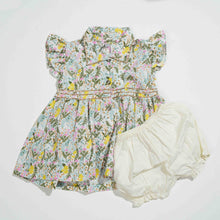 Load image into Gallery viewer, NEW BORN GIRLS FROCK - SKY BLUE
