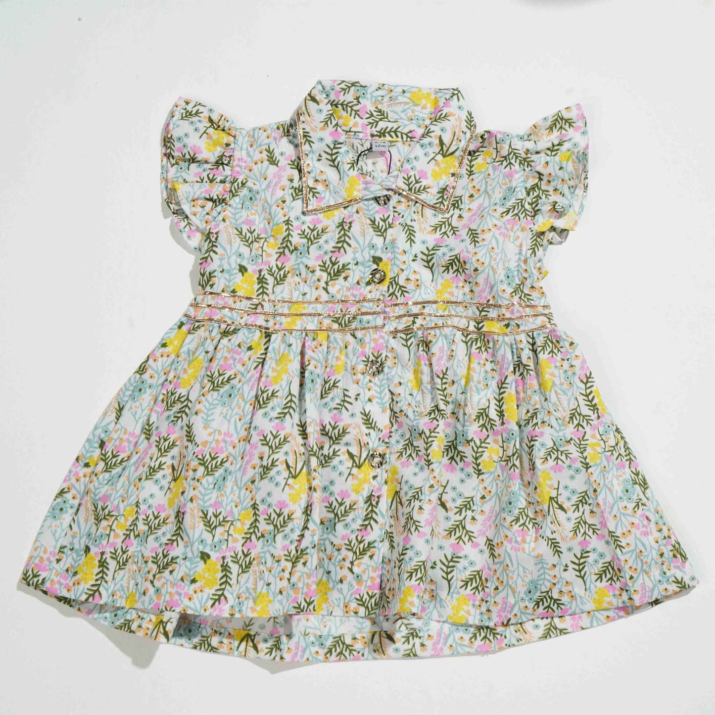 New Born Girls Frock - Sky Blue