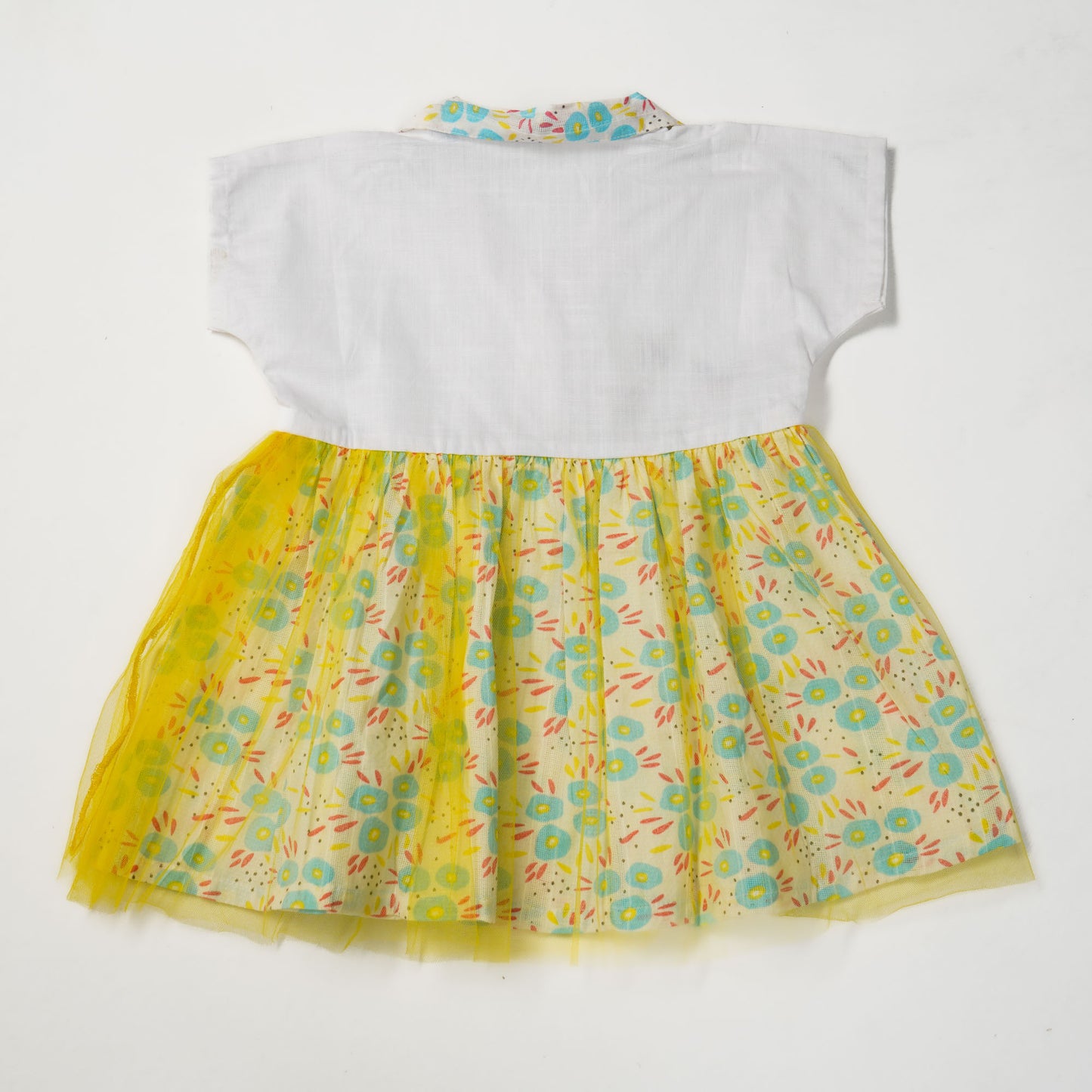 New Born Girls Yellow Frock