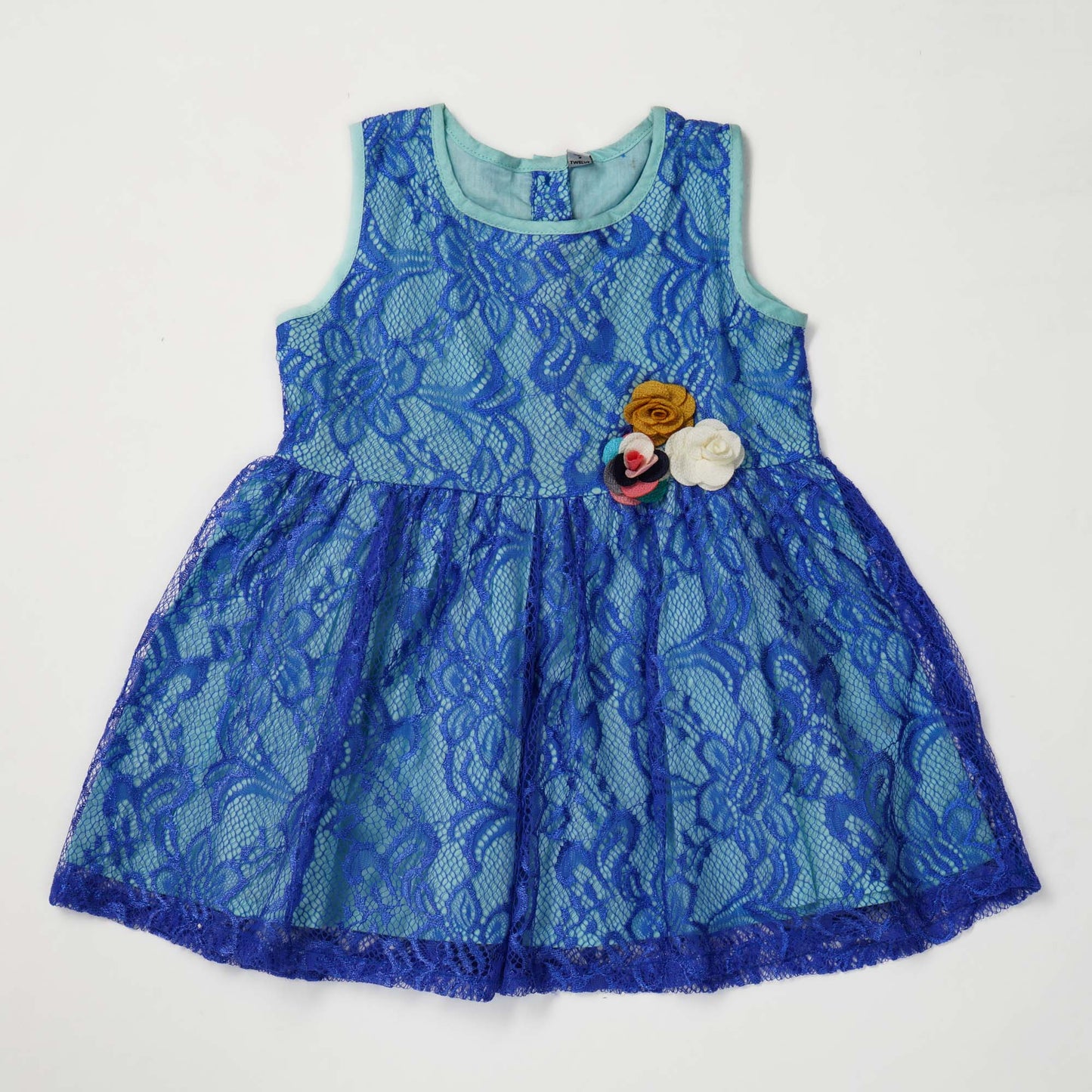 New Born Blue Girls Frock