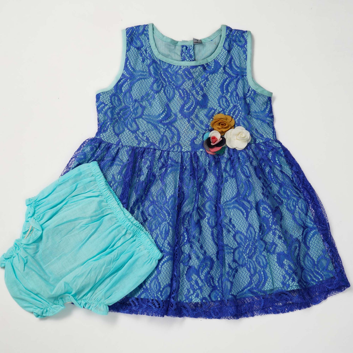 New Born Blue Girls Frock