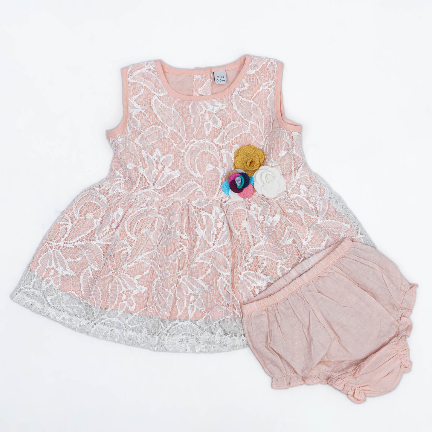 New Born Pink Girls Frock