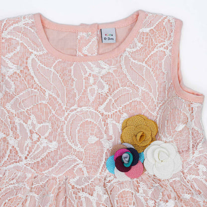New Born Pink Girls Frock