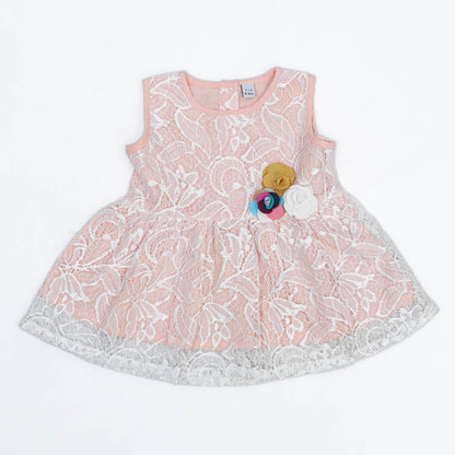 New Born Pink Girls Frock