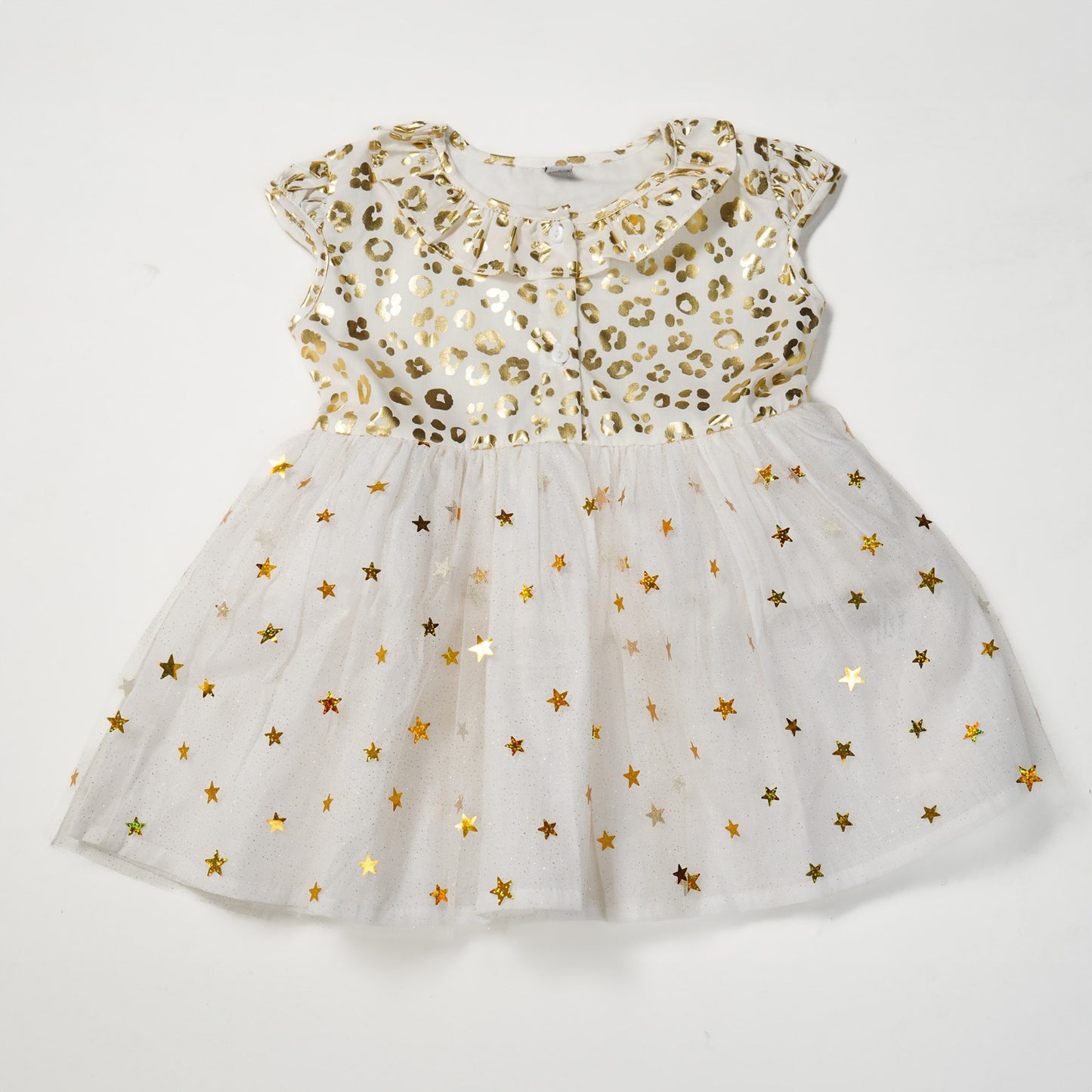 Newborn Girls Off-White Frock