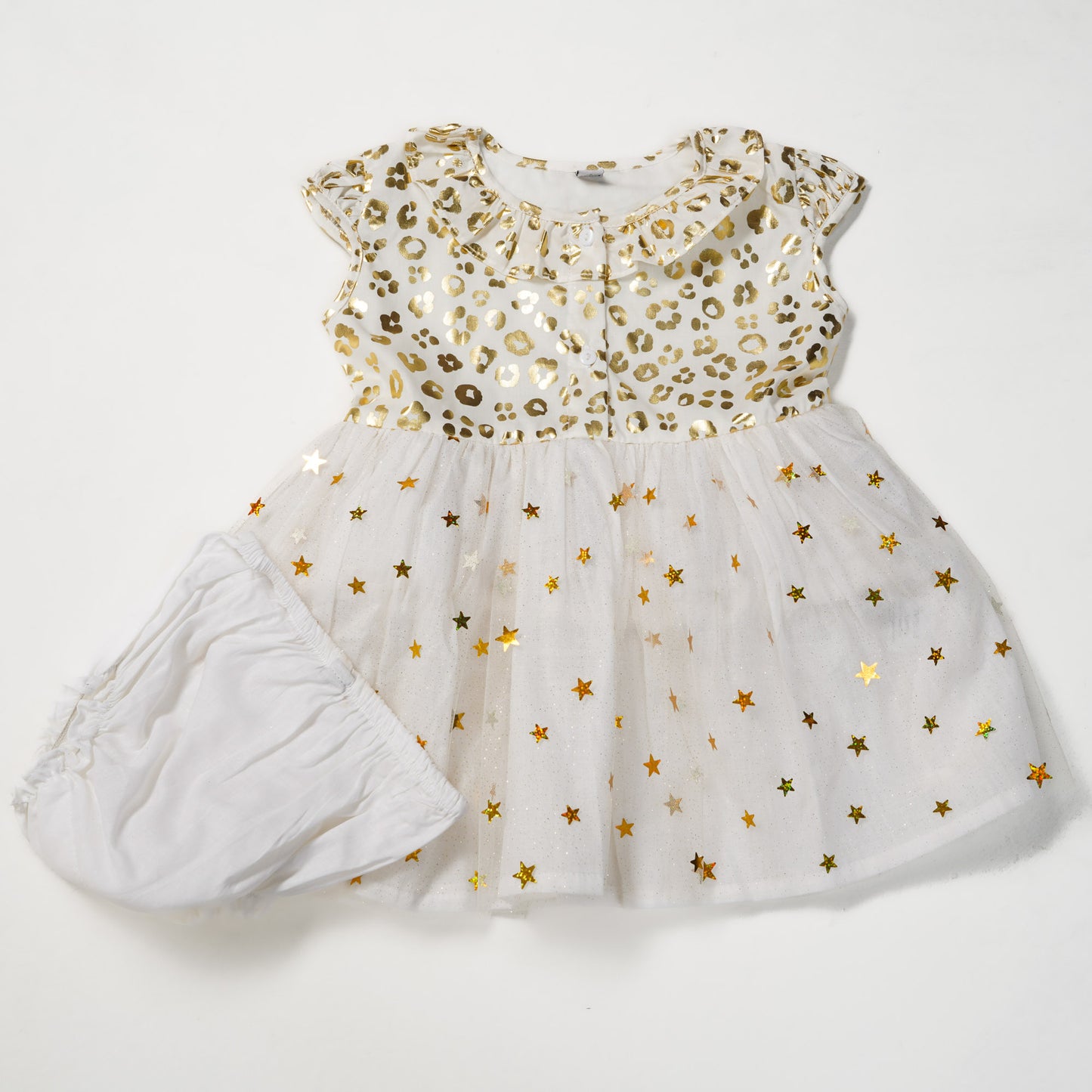 Newborn Girls Off-White Frock