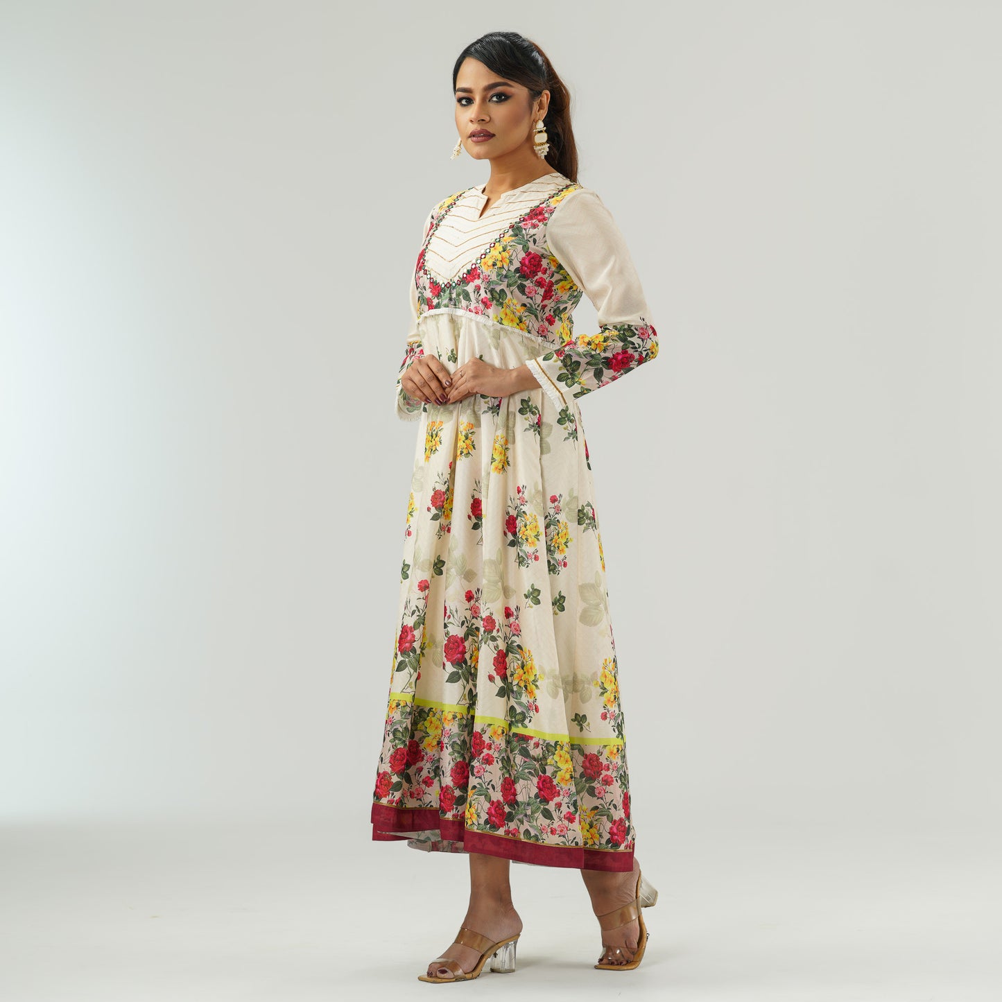 Womens Ethnic Multi Color Gown