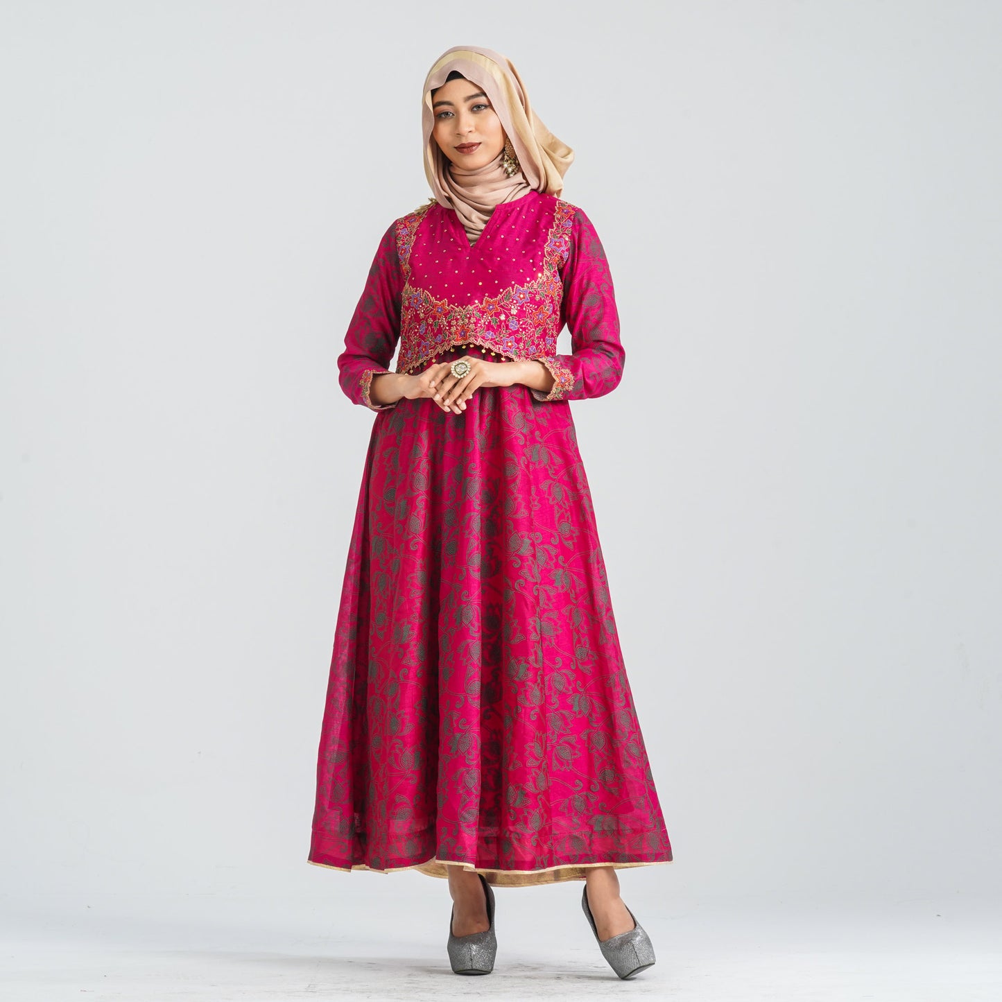 Women's Silk Georgette Gown