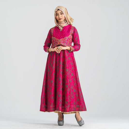 Women's Silk Georgette Gown