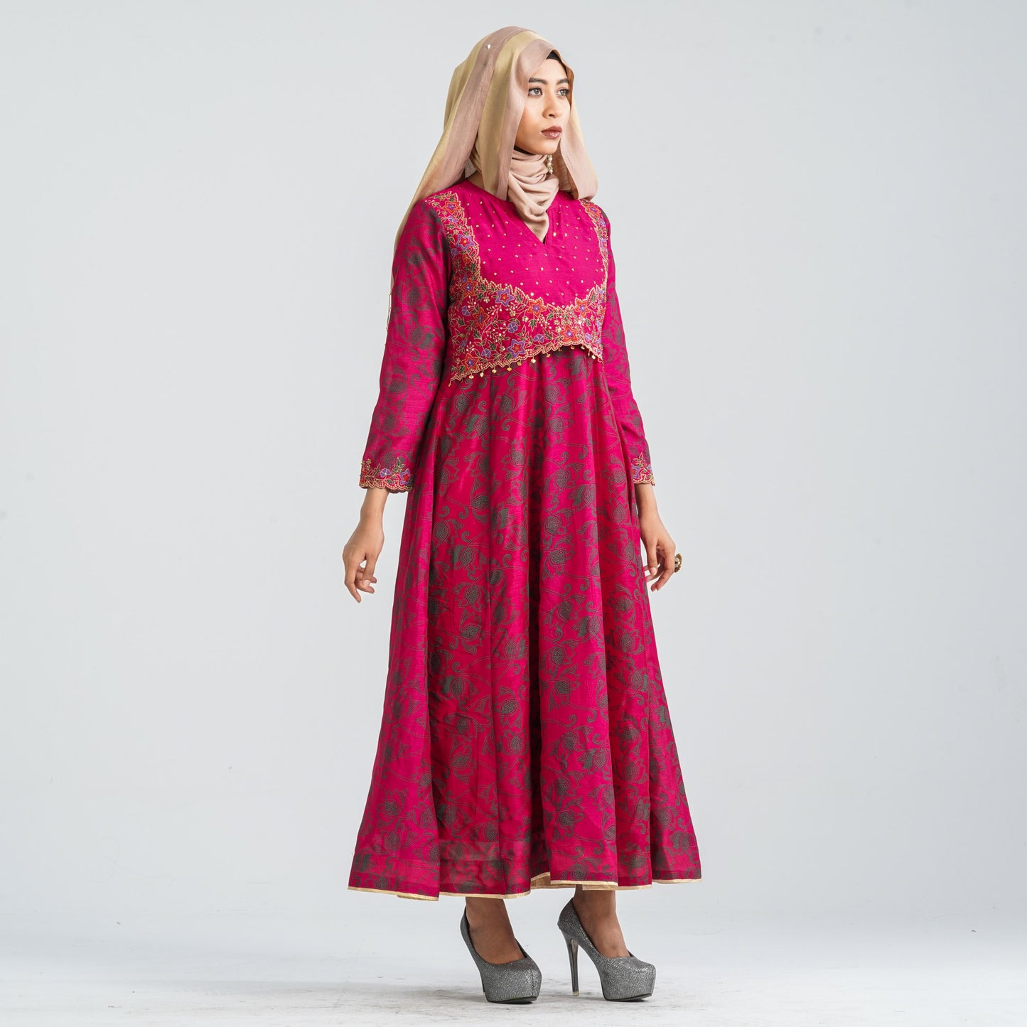 Women's Silk Georgette Gown